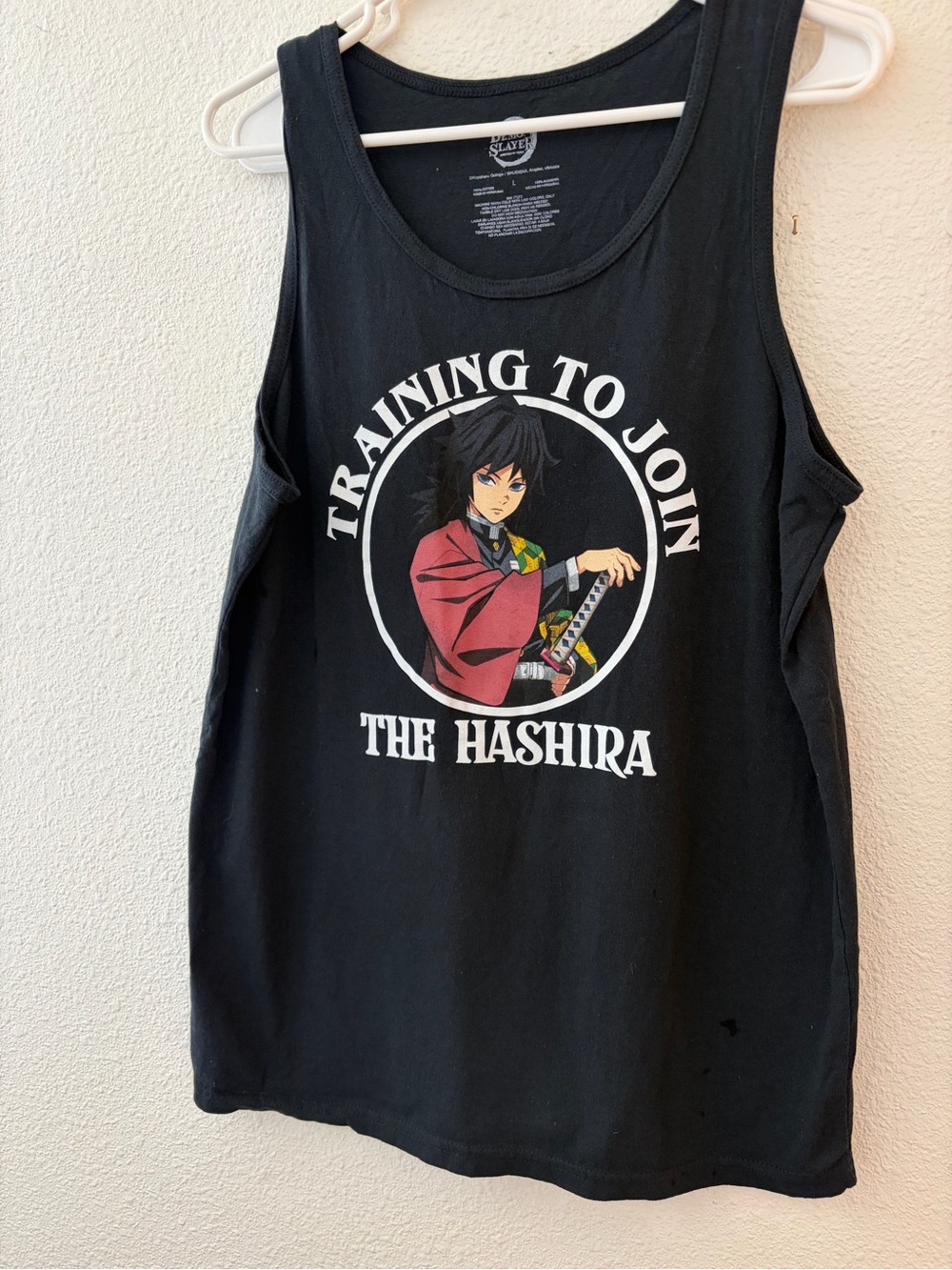 Official Demon Slayer Anime Gym Tank with /giyu Tomioka Hashira Training